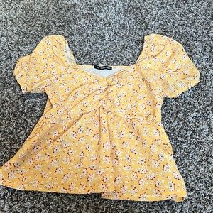 Yellow flower Blouse
